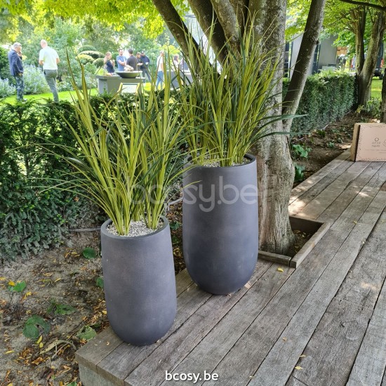 Jardinico CURVO Runder Pflanzentopf Medium Caffé.