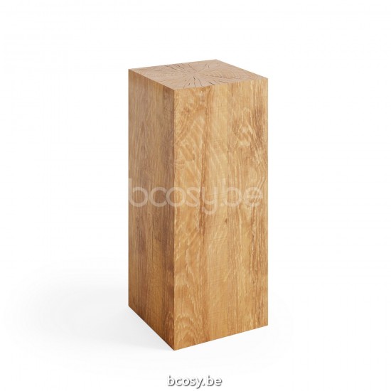 Jardinico DUNCAN Bloc De Bois Carré 73 x 33 x 33H Moyen Teak.