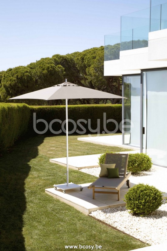 Jardinico ELBA Quadratischer Parasolfuss Elba Heavy 84 Kg White Steel.