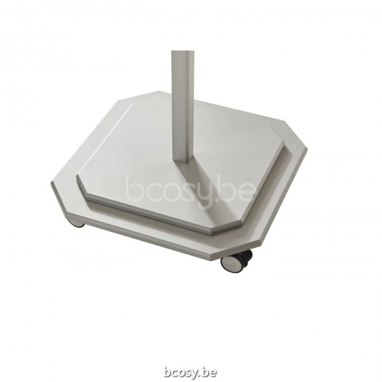 Jardinico CARACTERE JCP102 230x230 Square Central Pole Centerpost Parasol Umbrella 2,3x2,3 Pole Mast Post White Powder Coated Aluminium| Canopy-fabrics Pearl Sunbrella Plus Marine.