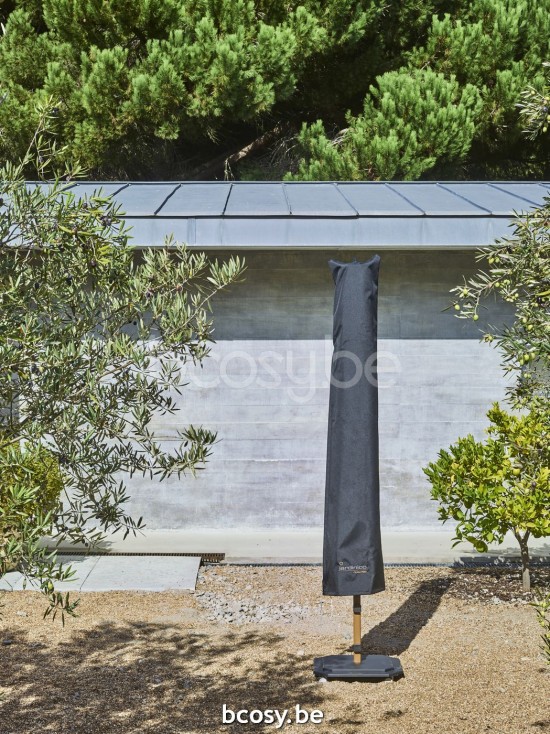 Jardinico JCP102 230x230 Square Centerpost Parasol Pole Alu Teak Canopy Cotton Sunbrella Plus Marine.