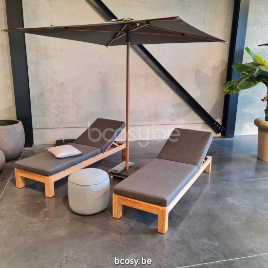 TUUCI OCEAN MASTER CLASSIC ALUMA TEAK 230x230 Centerpost parasol.