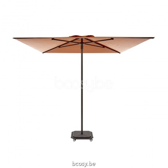 Jardinico JCP102 230x230 Vierkante Middenstam Parasol 2,3x2,3 Mast Antraciet-charcoal Doek Cotton Sunbrella Plus Marine UFJCP.102 CARACTERE.