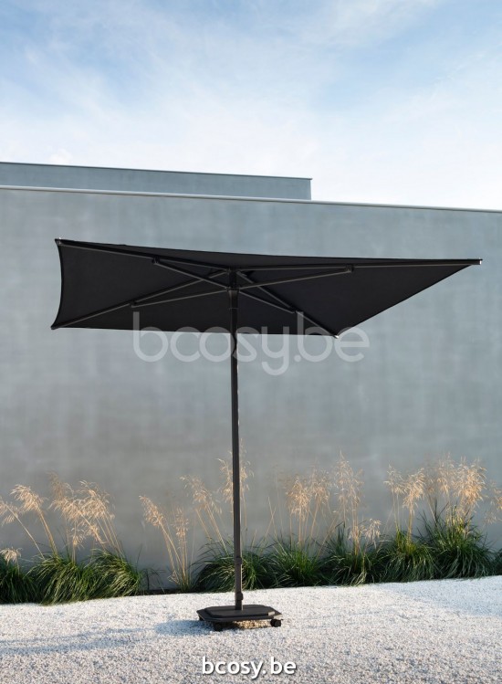 Jardinico JCP102 230x230 Vierkante Middenstam Parasol 2,3x2,3 Mast Antraciet-charcoal Doek Pitch Sunbrella Plus Marine UFJCP.102 CARACTERE.