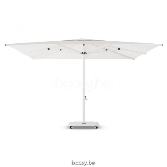 Jardinico JCP201 400x400 Vierkante Middenstam Parasol 4x4 Mast Wit Doek Pearl Sunbrella Plus Marine UFJCP.201 CARACTERE.