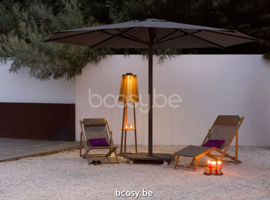 Jardinico JCP203 Ø450 Round Centerpost Parasol Pole Charcoal Canopy Pitch Sunbrella Plus Marine.