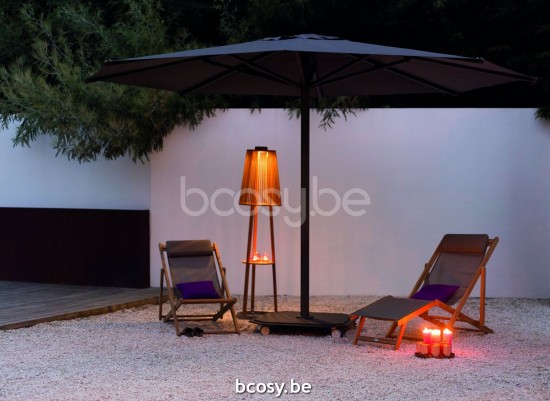 Jardinico JCP203 Ø450 Runder Ampelschirm Anthrazit Mast Stoff Pitch Sunbrella Plus Marine.