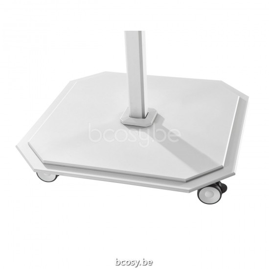 Jardinico JCP301 300x300 Parasol Deporté Mât Blanc Toile Ice Sunbrella Plus Marine.