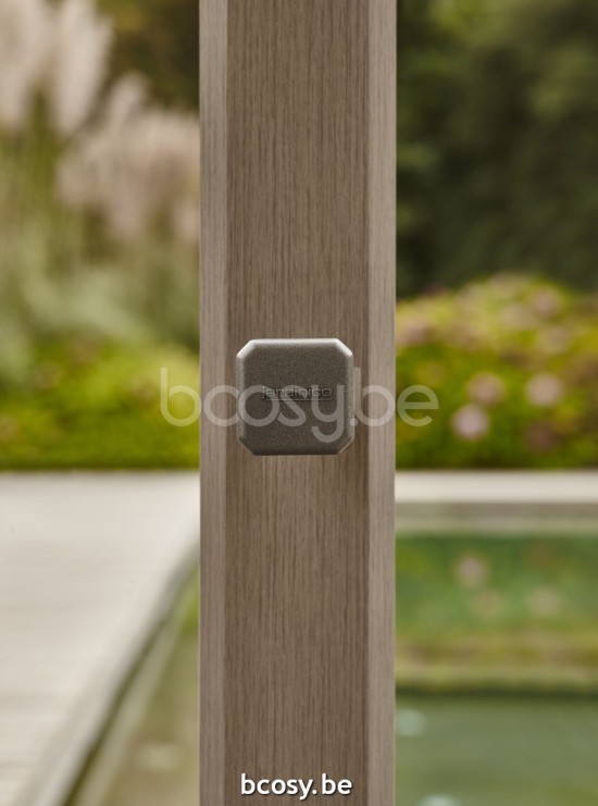 Jardinico JCP301 300x300 Square Cantilever Parasol Pole Cappuccino Canopy Mooncrest Sunbrella Plus Marine.