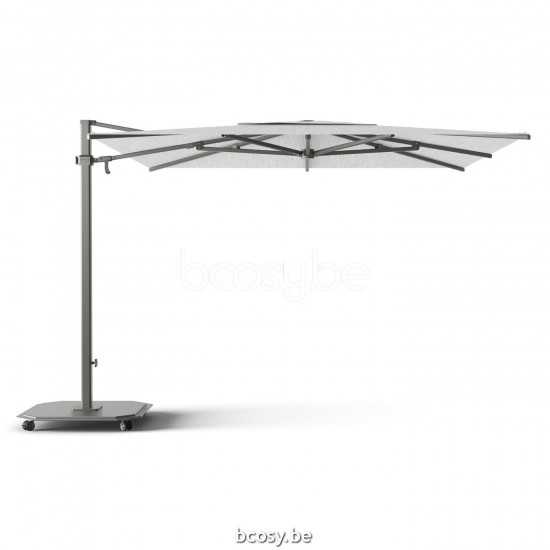 Jardinico JCP301 300x300 Vierkante Vrijhangende Parasol 3x3 Mast Antraciet-charcoal Doek Ice Sunbrella Plus Marine UFJCP.301 CARACTERE.