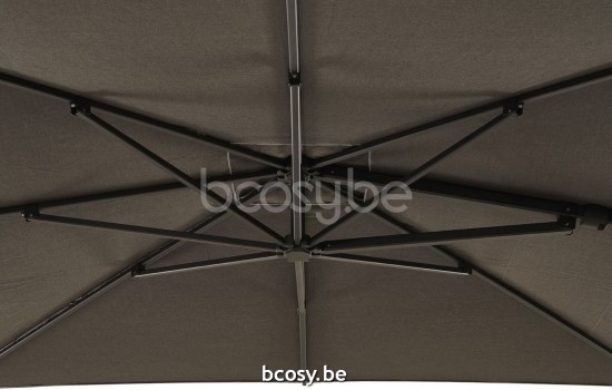 Jardinico CARACTERE JCP301 300x300 Square Sidepost Cantilever Free Pole Mast Floating Parasol 3x3 Pole Mast Post Charcoal Powder Coated Aluminium| Canopy-fabrics Onyx Sunbrella Plus Marine.