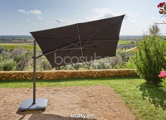 Jardinico JCP301 Parasols suspendus deportés pendants décentrés flottants à mât libre décentré.