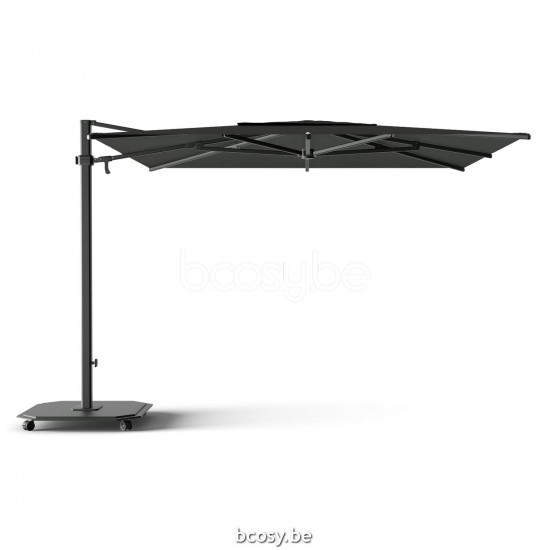 Jardinico JCP301 300x300 Vierkante Vrijhangende Parasol 3x3 Mast Zwart Doek Pitch Sunbrella Plus Marine UFJCP.301 CARACTERE.