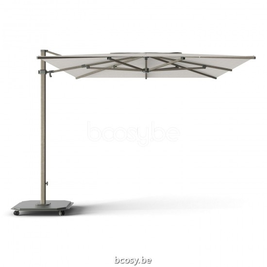 Jardinico JCP402 300x425 Rechthoekige Vrijhangende Parasol 3x4,25 Mast Cappuchino Aluminium Met Structuur Doek Cotton Sunbrella Plus Marine UFJCP.402 CARACTERE.