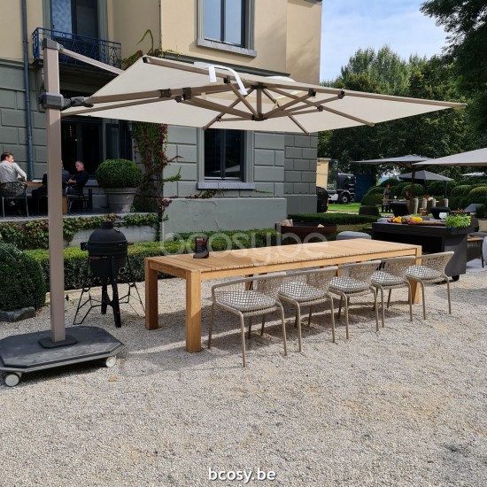 Jardinico JCP404 Parasols suspendus deportés pendants décentrés flottants à mât libre décentré.