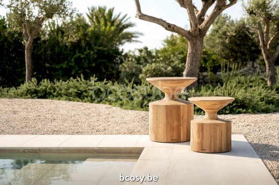 Jardinico KOBE Table d'appoint Ø 50 Teck.
