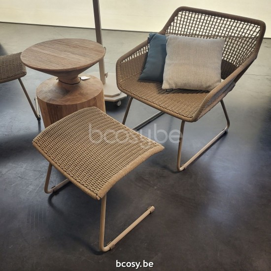 Jardinico KOBE Table d'appoint Ø 50 Rond Teck.