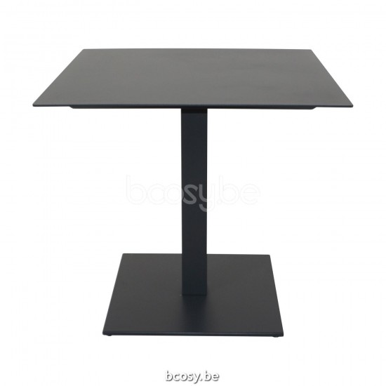 Jardinico KUDOS BISTRO Vierkante Bistrotafel 75x75 Zwart.