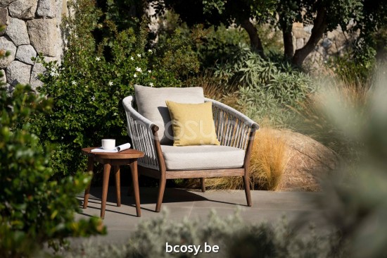 Jardinico LEGNA Fauteuil De Jardin 1p Sable Teck - cream Cream.