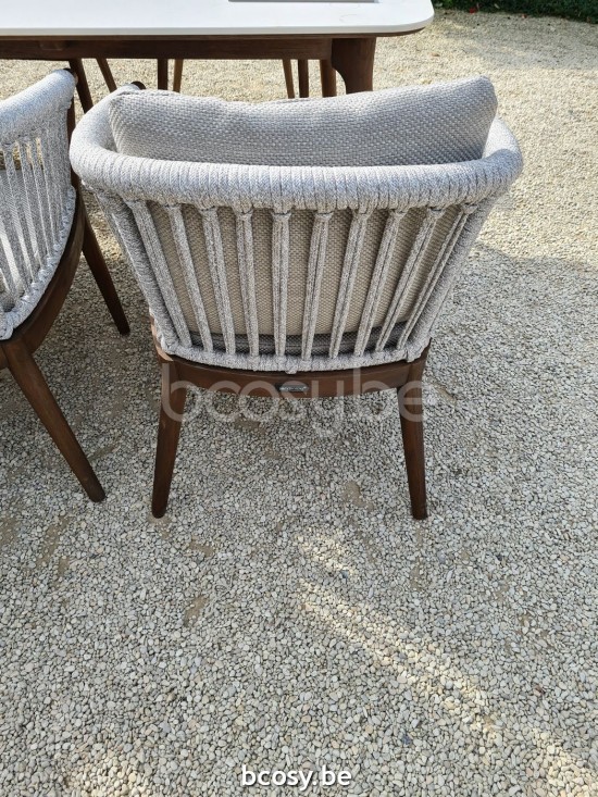 Jardinico LEGNA fauteuils de jardin avec accoudoirs.