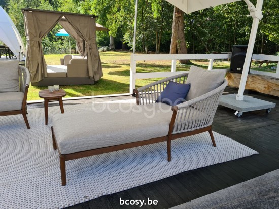  Jardinico LEGNA Loungesessel Sable Teakholz - cream Cream.