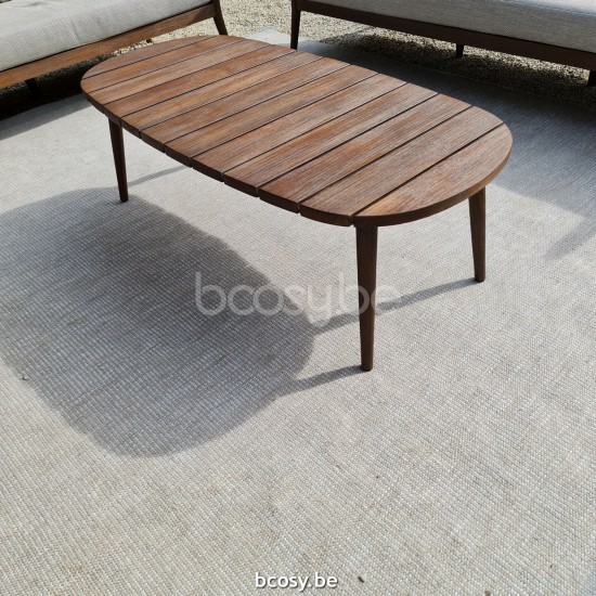 Jardinico LEGNA Tables de jardin basse à café en teck.