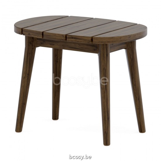 Jardinico LEGNA Rechthoekige Bijzettafel 50x35 Sable Teak.