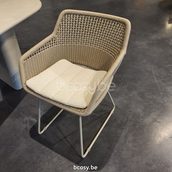 Jardinico MANI Lehnstuhl - Sessel Mandel alu - Mandelseil Brulé.