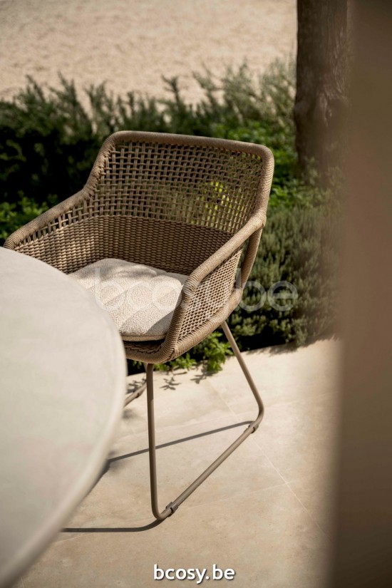 Jardinico MANI Armchair Almond alu - Almond Rope Brulé.
