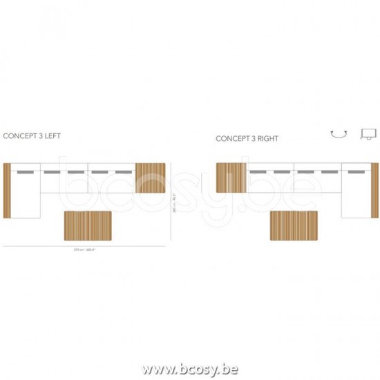 Jardinico MAUROO Concept 3 White - Teak.