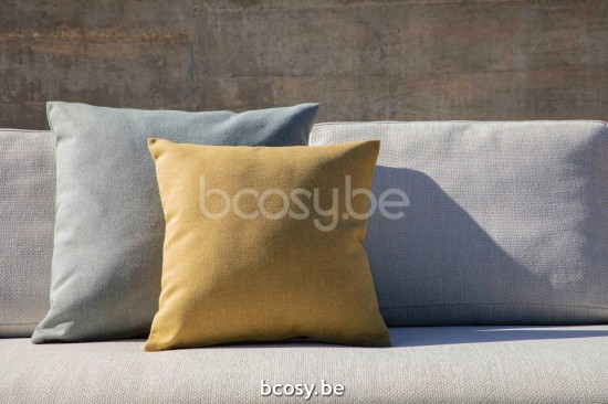 Jardinico MAUROO Long Sofa With Teak Table Charcoal - Teak Ash.