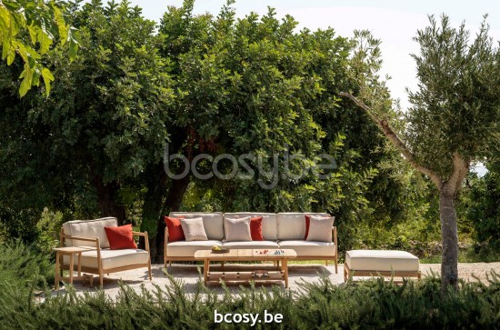 Jardinico NOA Loungesessel 1s Teakholz - Schnur Artischock Brulé.