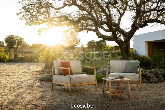 Jardinico NOA Fauteuil De Jardin 1p teck - cordon artichaut Truffle.