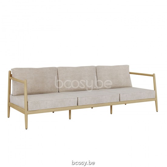 Jardinico NOA Tuinsofa teak - artichok koord Brulé.