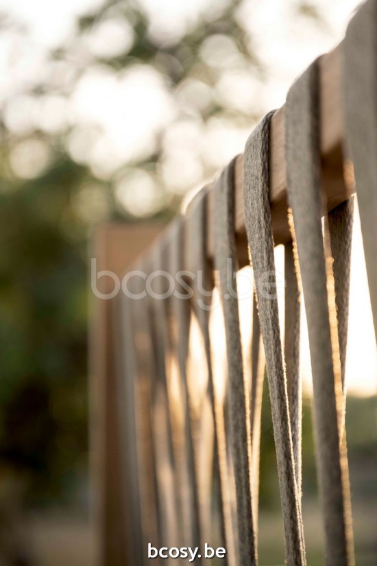 Jardinico NOA Gartentrenner niedrig Teakholz - Schnur Artischock.