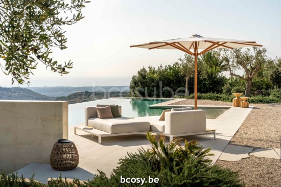 Jardinico NOTO CONIC Kegelförmig Led-beleuchtung Groß Charcoal - Natural Rope.