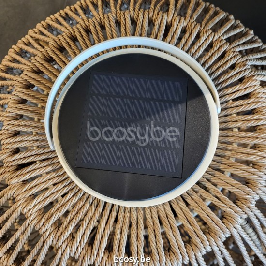 Jardinico NOTO CONIC Éclairage Led Petit Charcoal - Natural Rope.