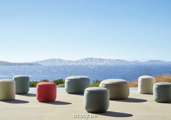 Jardinico POUFS BAY Round Pouf Medium Sky.