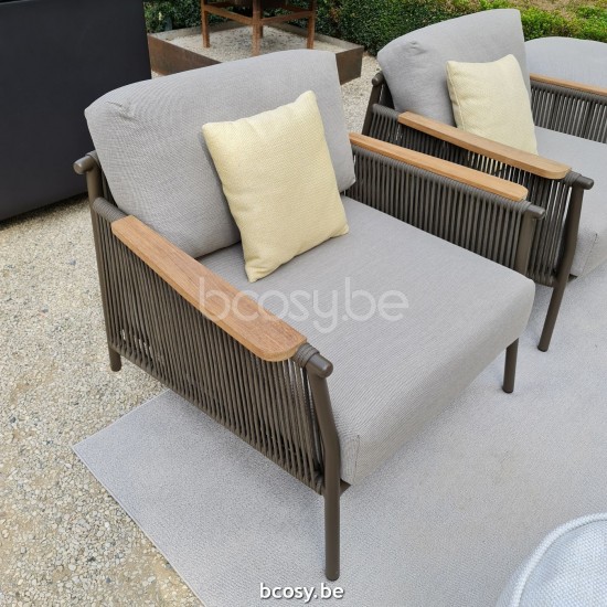 Jardinico SCOOP Fauteuil De Jardin 1p Lava - Brown Beige.