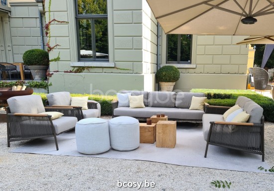 Jardinico SCOOP salons de jardin détente 3places.