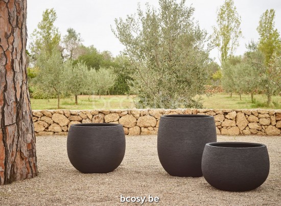 Jardinico TERRA Jardinière Grand Ballon Nero.