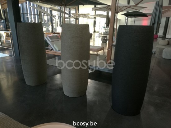 Jardinico TERRA Runder Pflanzentopf Alto Groß Nero.