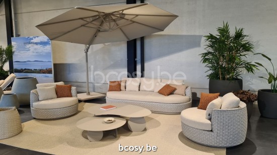 Jardinico TONDO Lounge Set 1 sitz Gartenloungegarnitur Gartencouch Loungegruppe.