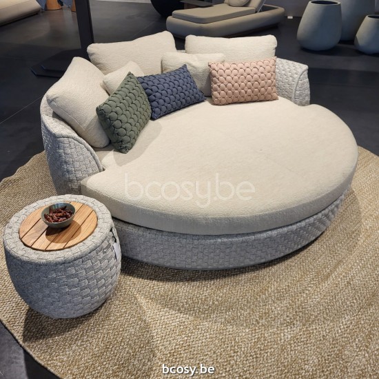Jardinico TONDO Round Daybed Linen alu - Seal Rope Pampas cat C.