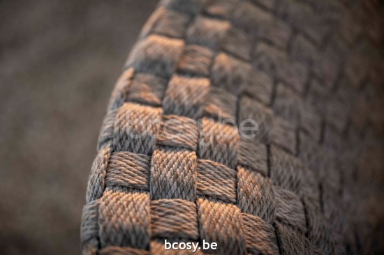 Jardinico TONDO Canapé Modulaire organique île bras gauche Lin alu - Corde seal Pampas cat C.