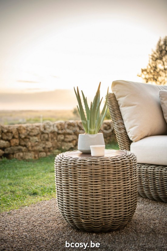 Jardinico TUGU Table D'appoint Cottage - Sable Teck.