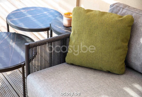 Jardinico VOLTE Round Nesting Side Table Charcoal Ceramic Nero-Charcoal.