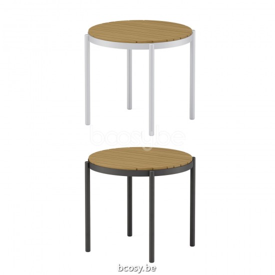 Jardinico VOLTE Bout De Canapé Antracite Teak.