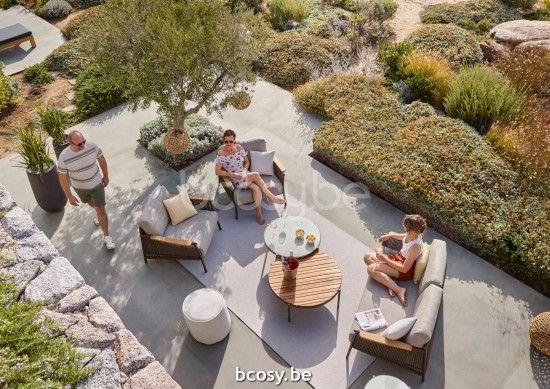 Jardinico VOLTE Table Basse Antracite Ceramic Taupe Grey.