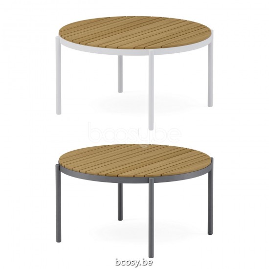 Jardinico VOLTE Round Nesting Coffee Table Charcoal Teak.